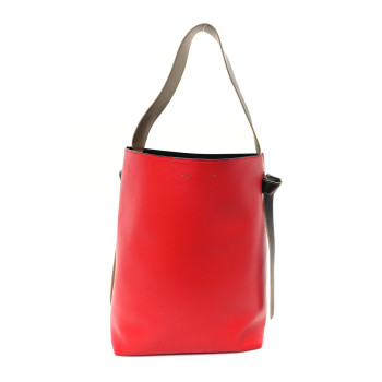 CELINE Shiny Smooth Calfskin Small Twisted Cabas Chili Pale Pink