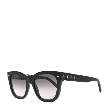 LOUIS VUITTON Acetate My Monogram Square Sunglasses Z1523W Black