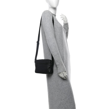 BOTTEGA VENETA Nappa Intrecciato Crossbody Messenger Ebano