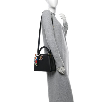 LOUIS VUITTON LV X TM Taurillon Superflat Capucines BB Black