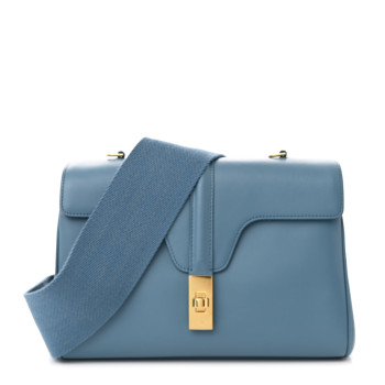 CELINE Smooth Calfskin Teen 16 Crossbody Bag  Blue