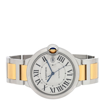 CARTIER Stainless Steel 18K Yellow Gold 42mm Ballon Bleu De Cartier Automatic Watch
