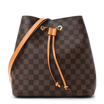 LOUIS VUITTON Damier Ebene Neonoe MM Safran