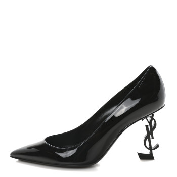 SAINT LAURENT Patent Opyum 85 Pumps 38 Black