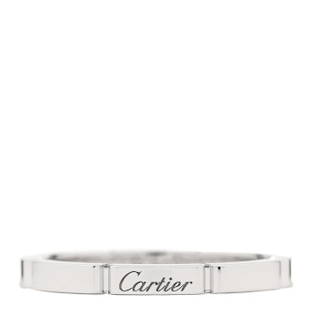CARTIER 18K White Gold 2.5mm Maillon Panthere Wedding Band Ring 59 8.75
