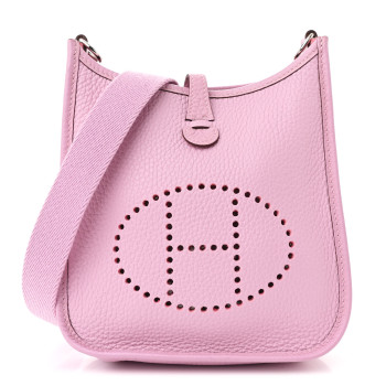 HERMES Taurillon Clemence Evelyne TPM Mauve Sylvestre