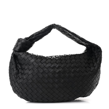 BOTTEGA VENETA Nappa Intrecciato Teen Jodie Hobo Black