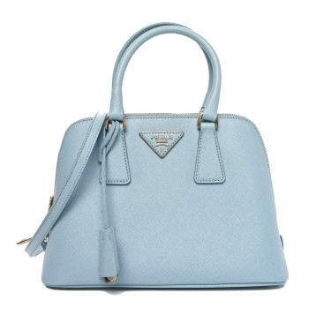 PRADA Saffiano Lux Small Promenade Tote Lago