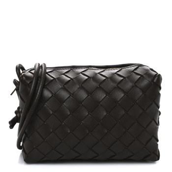 BOTTEGA VENETA Nappa Intrecciato Mini Loop Camera Bag Light Brown