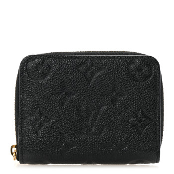 LOUIS VUITTON Empreinte Zippy Coin Purse Black