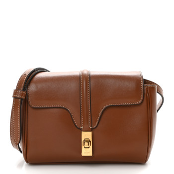 CELINE Calfskin Mini Soft 16 Bag Tan