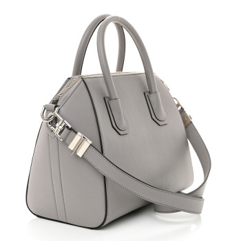 GIVENCHY Sugar Goatskin Small Antigona Pearl Grey