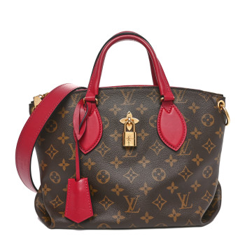 LOUIS VUITTON Monogram Flower Zipped Tote PM Lie De Vin