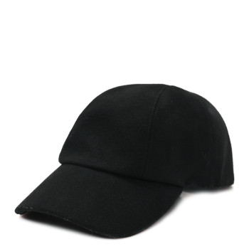 HERMES Cashmere Silk Cap 59 Black