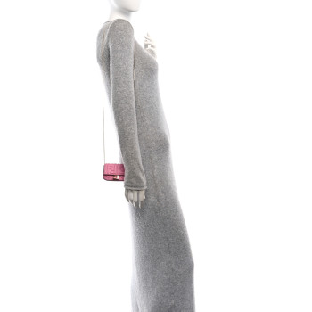 FENDI Nappa Matisse FF Embossed Nano Baguette Charm Lollypop