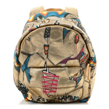 CHANEL Graffiti Printed Canvas Street Spirit Backpack Multicolor