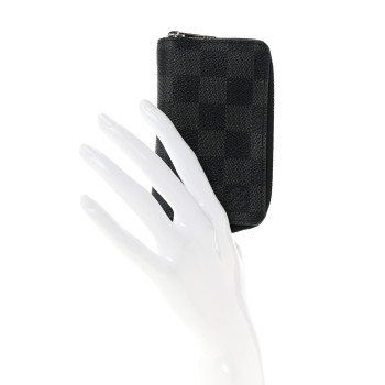 LOUIS VUITTON Damier Graphite Zippy Coin Purse Vertical
