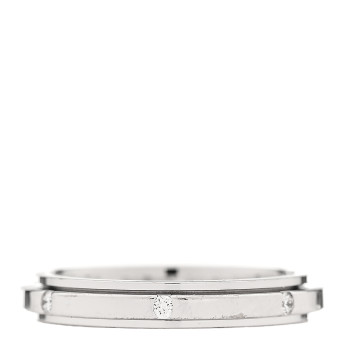 PIAGET 18K White Gold Diamond Small Possession Band Ring 44 3