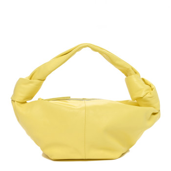 BOTTEGA VENETA Calfskin Mini Double Knot Bag Kiwi