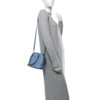GUCCI Microguccissima Mini Dome Bag Mineral Blue