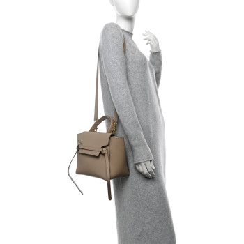 CELINE Baby Grained Calfskin Micro Belt Bag Light Taupe
