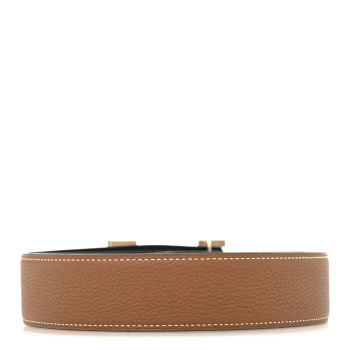 HERMES Box Togo 38mm Constance H Belt 90 36 Black Gold