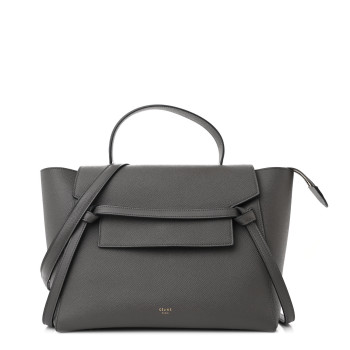CELINE Grained Calfskin Mini Belt Bag Grey
