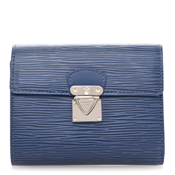 LOUIS VUITTON Epi Koala Wallet Blue