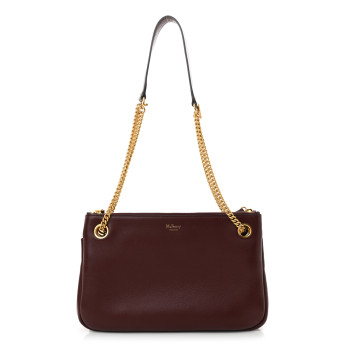 MULBERRY Pebbled Lambskin Winsley Shoulder Bag Oxblood