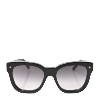 LOUIS VUITTON Acetate My Monogram Square Sunglasses Z1523W Black