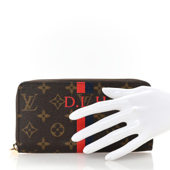 LOUIS VUITTON Monogram My LV Heritage Zippy Organizer Wallet Marine Rouge