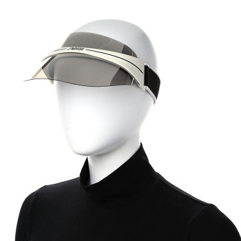 CHRISTIAN DIOR Mirrored DiorClub1 Sun Visor Silver
