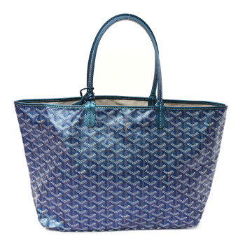 GOYARD Iridescent Goyardine Saint Louis PM Pearly Blue