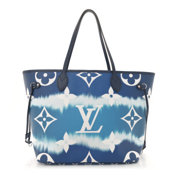 LOUIS VUITTON Monogram Escale Neverfull MM Blue