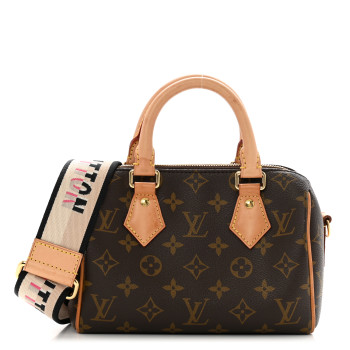 LOUIS VUITTON Monogram Speedy Bandouliere 20 Black