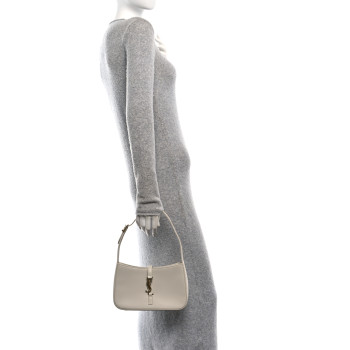 SAINT LAURENT Smooth Calfskin Le 5 A 7 Hobo Crema Soft
