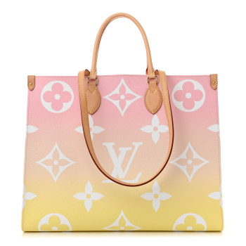 LOUIS VUITTON Monogram Giant By The Pool OnTheGo GM Light Pink