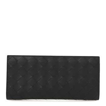 BOTTEGA VENETA Nappa Intrecciato Zip Wallet Black
