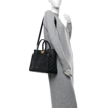 LOUIS VUITTON Calfskin Monogram Tufting On My Side Black