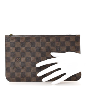 LOUIS VUITTON Damier Ebene Neverfull MM GM Pochette
