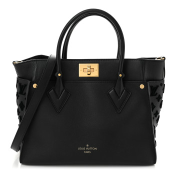 LOUIS VUITTON Calfskin Monogram Tufting On My Side Black