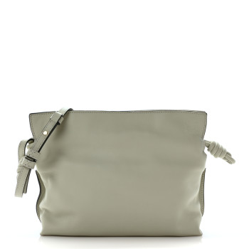 LOEWE Calfskin Flamenco Knot Clutch Light Celadon
