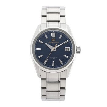 GRAND SEIKO Stainless Steel 40mm Evolution 9 Spring Drive Automatic Watch Blue SLGA007