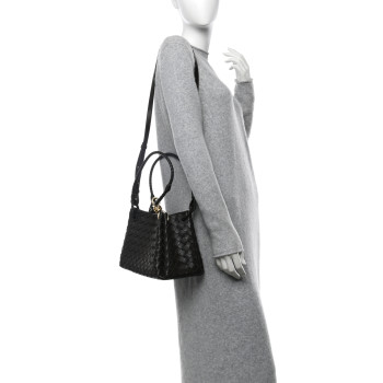BOTTEGA VENETA Nappa Intrecciato Medium Parachute Shoulder Bag Fondant