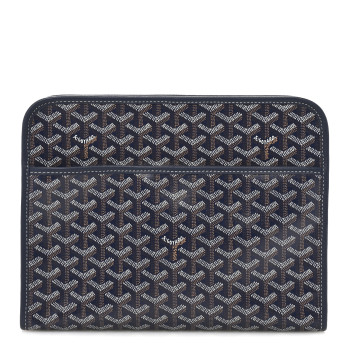 GOYARD Goyardine Jouvence GM Toiletry Pouch Navy