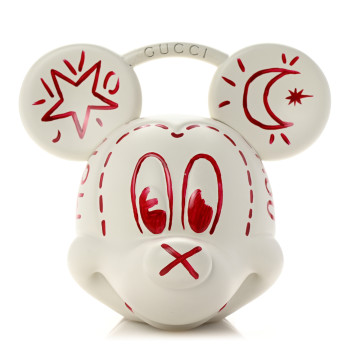 GUCCI X DISNEY Plastic Mickey Mouse Top Handle Bag White