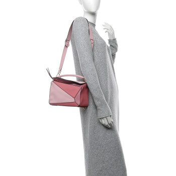LOEWE Calfskin Small Puzzle Bag Soft Pink