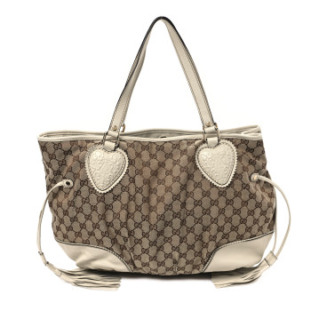 GUCCI Monogram Large Tribeca Tote Off White