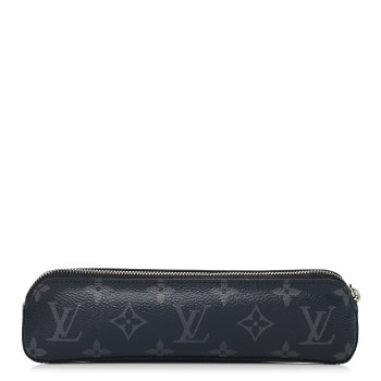 LOUIS VUITTON Monogram Eclipse Elizabeth Pencil Pouch Black