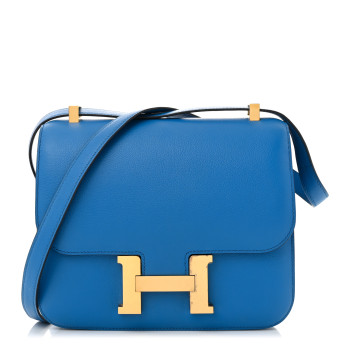 HERMES Evercolor Constance 24 Bleu Zanzibar